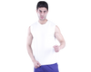 تانك توب رجالي ديربي مضلع أبيض – قطن مريح مرونة طبيعية