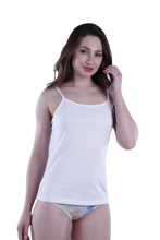 تحميل الصورة إلى عارض المعرض، Women Camisole Top Bright White
