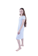 Load image into Gallery viewer, Women Short Sleeve Rib Dress - Nantucket Breeze
