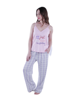 تحميل الصورة إلى عارض المعرض، Women Slip Pajamas with Shorts and Pants - Ballerina
