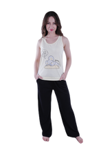 تحميل الصورة إلى عارض المعرض، Women Tank Top Pajama - Transparent Yellow
