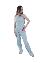 Load image into Gallery viewer, Women Tank Top Rib Pajama - Cameo Green
