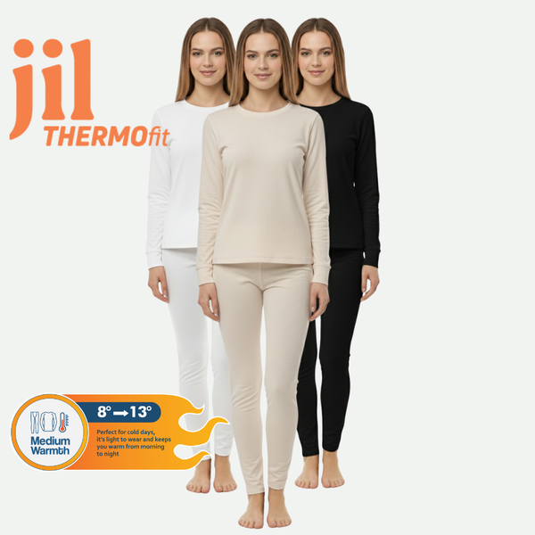 Women LS T.SHIRT, THERMAL Light 100% Synthetic Knit