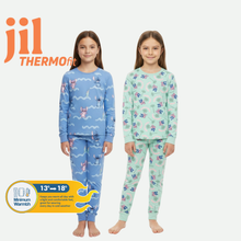 تحميل الصورة إلى عارض المعرض، LS PJ WITH PANTS  AOP/Della Robbia Stitch Thermal, 100% Synthetic Knit
