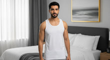 Load image into Gallery viewer, Men TANK TOP White
