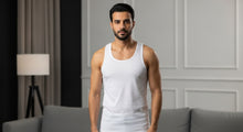 Load image into Gallery viewer, Men TANK TOP White
